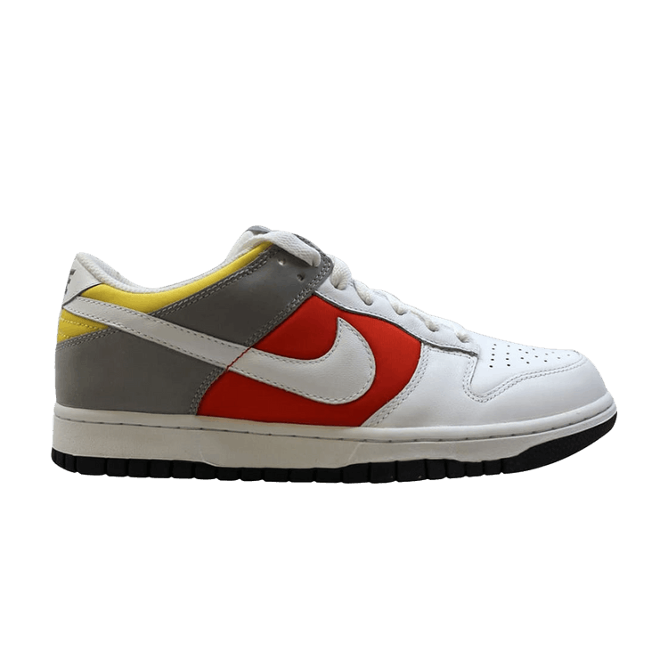 Nike Dunk Low White Engine Red Medium Grey Yellow (Women's)