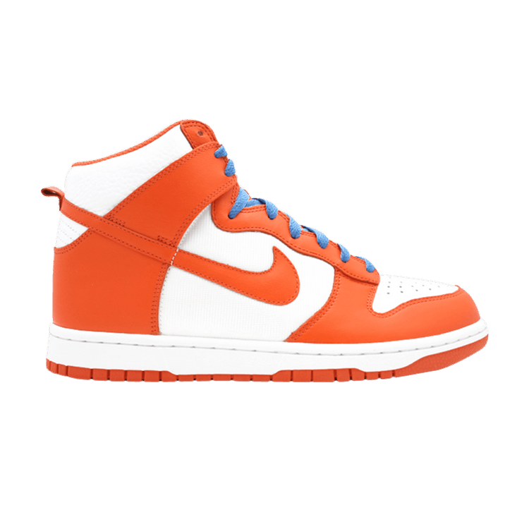 Nike Dunk High White Orange Blaze Varsity Blue