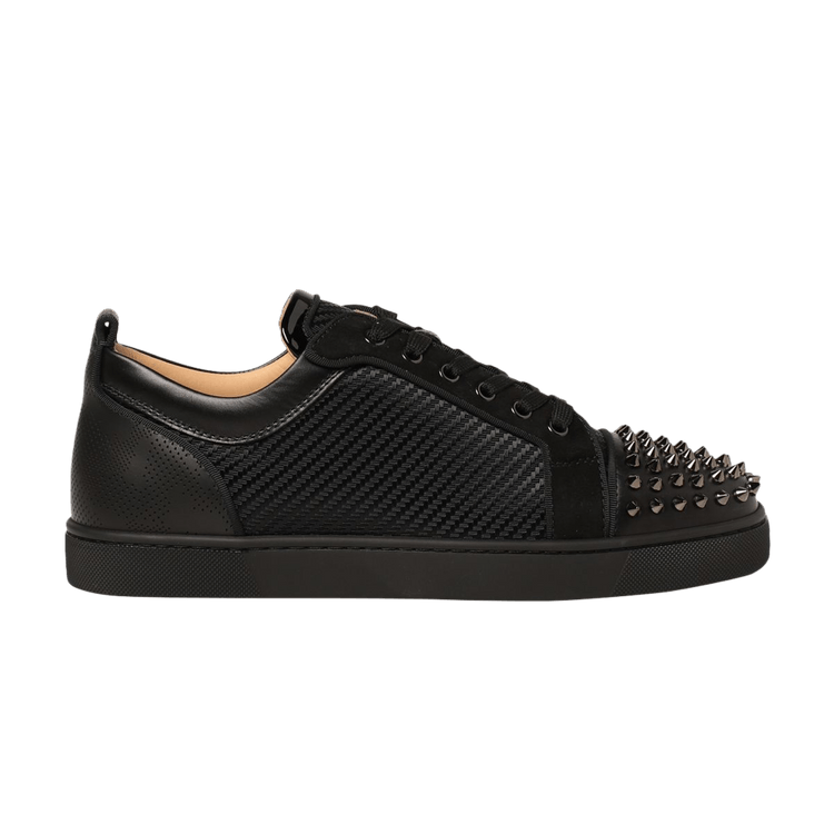 Christian Louboutin Louis Junior Spikes Orlato Flat Black