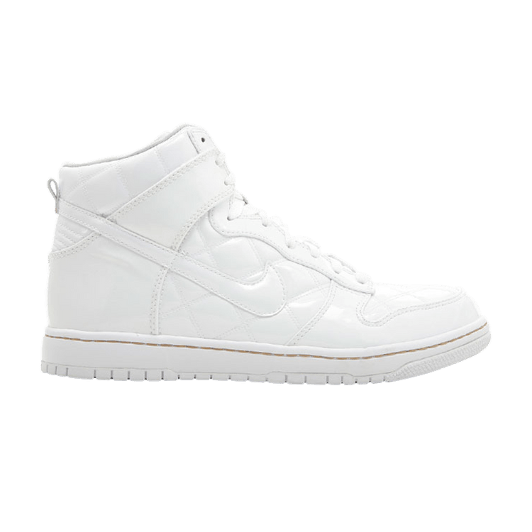 Nike Dunk High Supreme Olympic Octagon Quilted Patent White