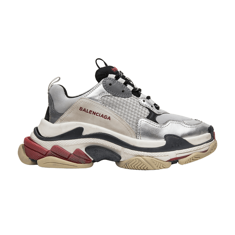 Balenciaga Triple S Silver Red (2018)