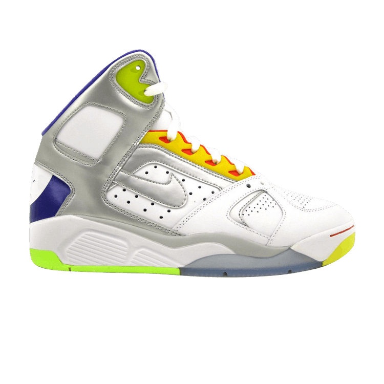 Nike Air Flight Lite High White/Metallic Silver-Hyper Grape