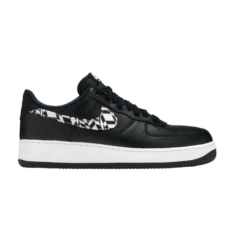 Nike Air Force 1 Low Black Pattern Swoosh