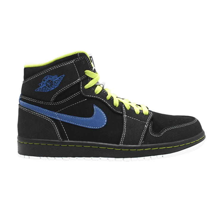 Jordan 1 Retro High Black Cyber Blue Sapphire