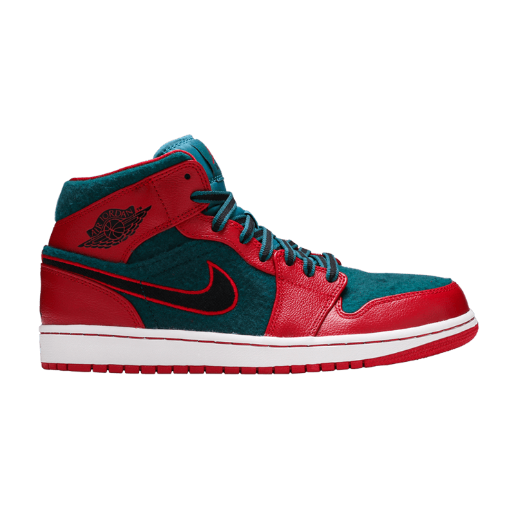 Jordan 1 Mid Gym Red Black Dark Sea