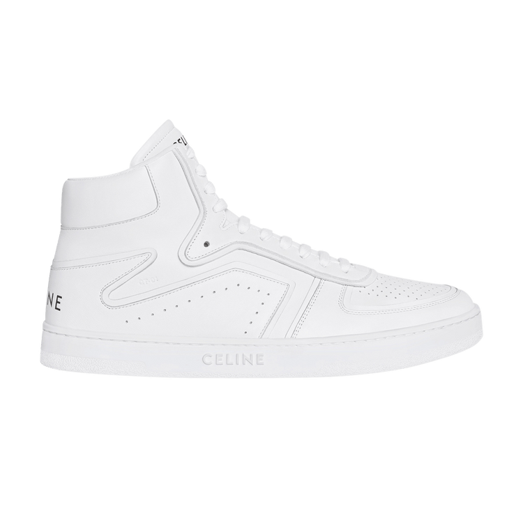 Celine CT-01 Z Trainer High Top Sneakers Optic White