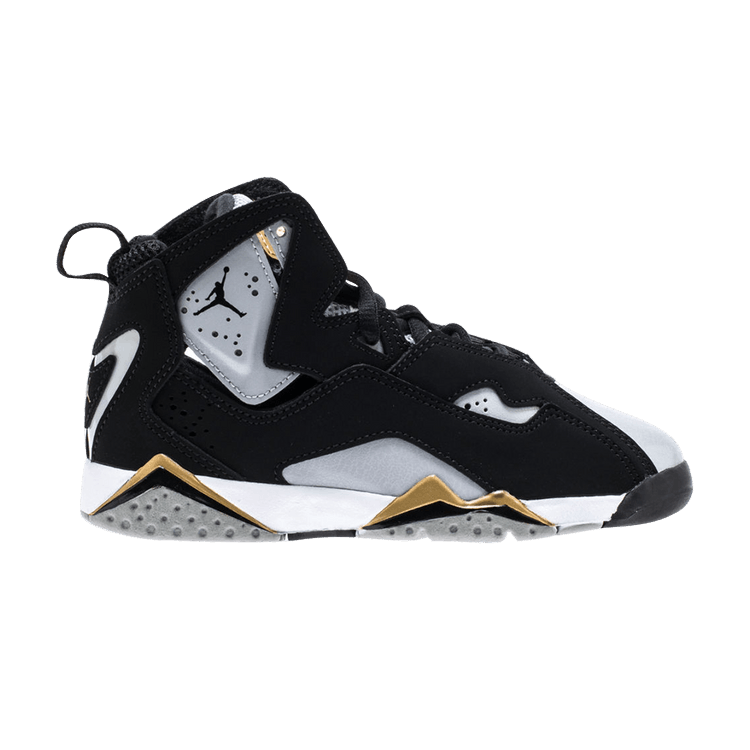 Jordan True Flight Black Wolf Grey Metallic Gold (PS)