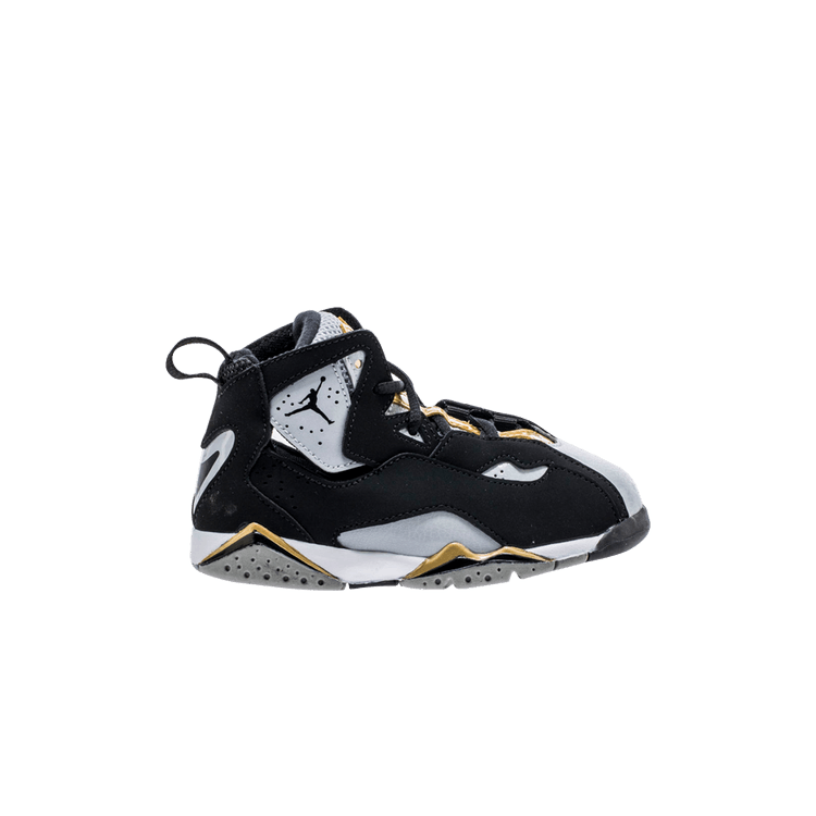 Jordan True Flight Black Wolf Grey Metallic Gold (TD)