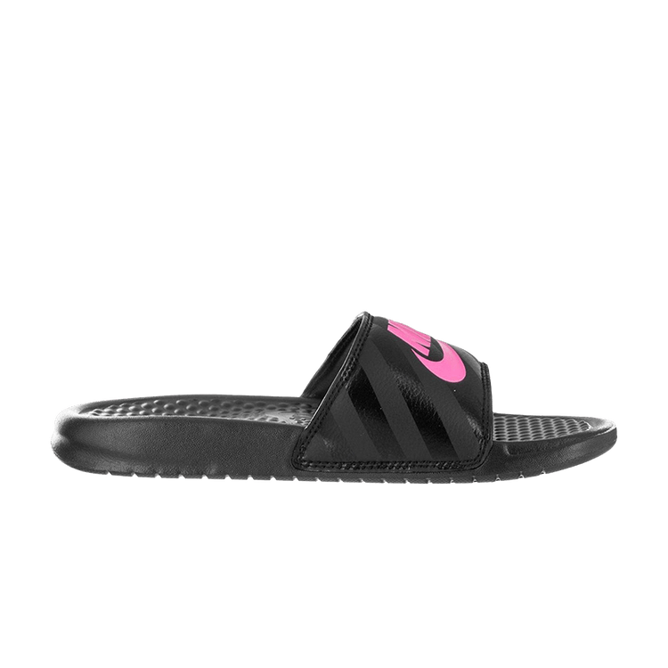 Nike Benassi Jdi Black Vivid Pink-Black (Women's)