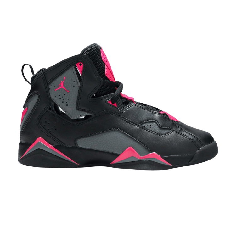 Jordan True Flight Black Dark Grey Deadly Pink (GS)