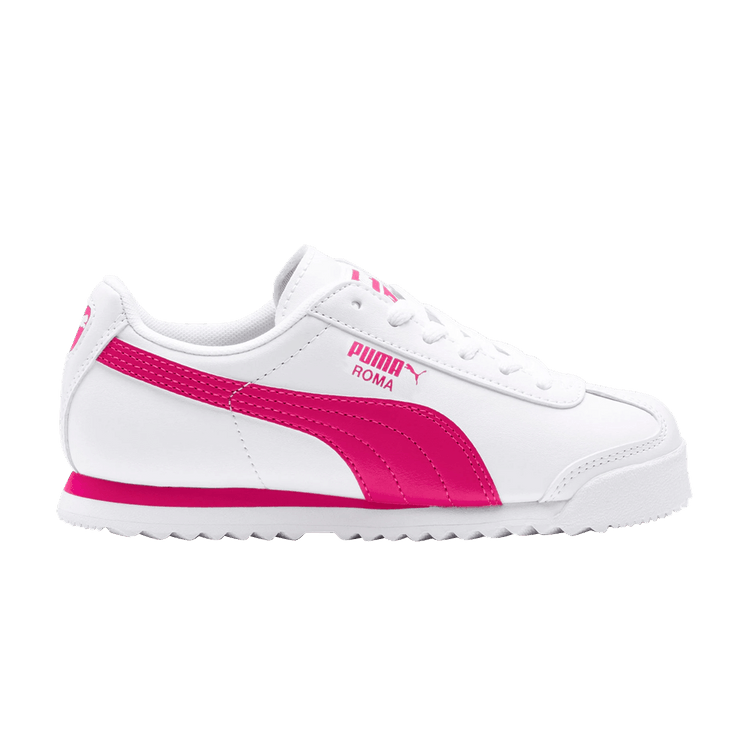 Puma Roma White Fuchsia Purple (GS)