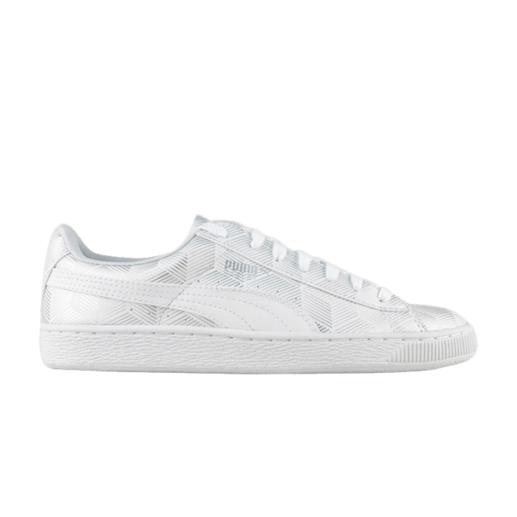 Puma Basket Classic Metallic White