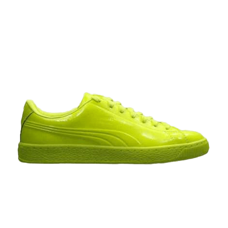 Puma Basket Classic Patent Emboss Safety Yellow