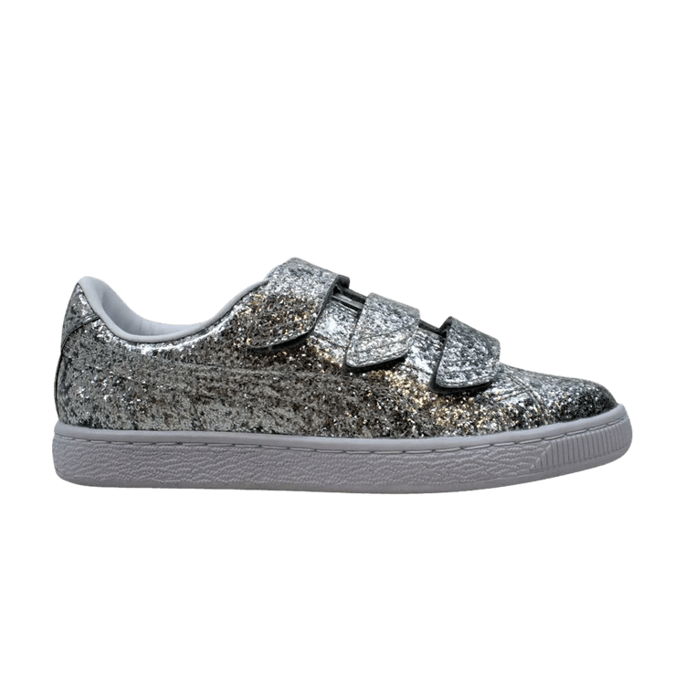 Puma Basket Starp Glitter Silver  (Women's)