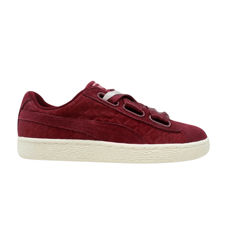 Puma Suede Heart Quilt Cordovan Cameo Brown  (Women's)