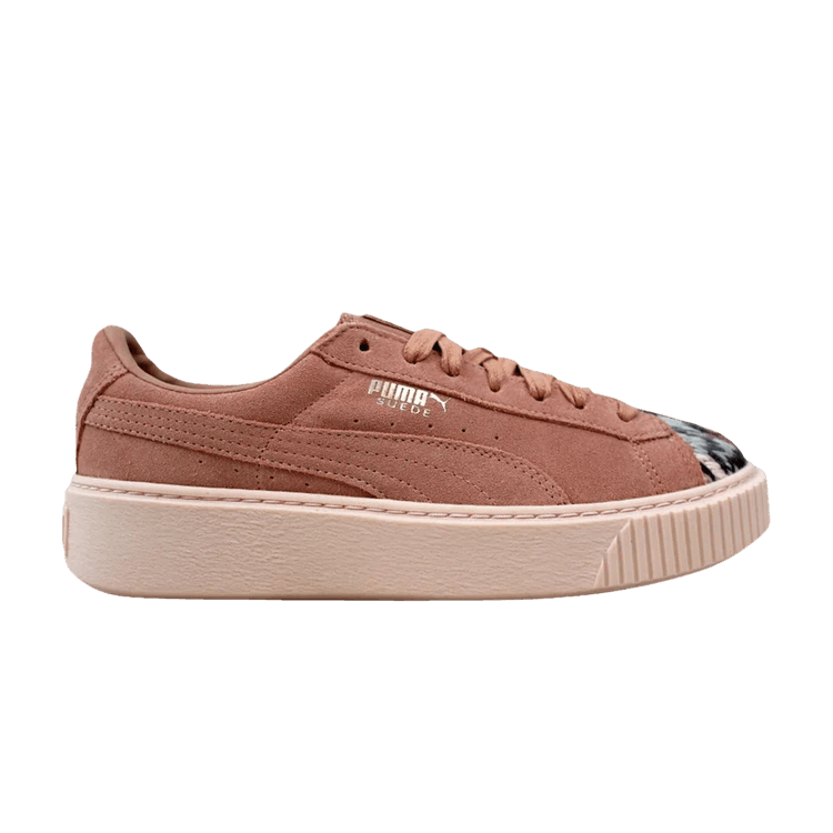 Puma Suede Platform Sunfade Stitch Peach Beige  (Women's)