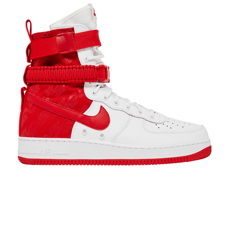 Nike SF Air Force 1 High White University Red