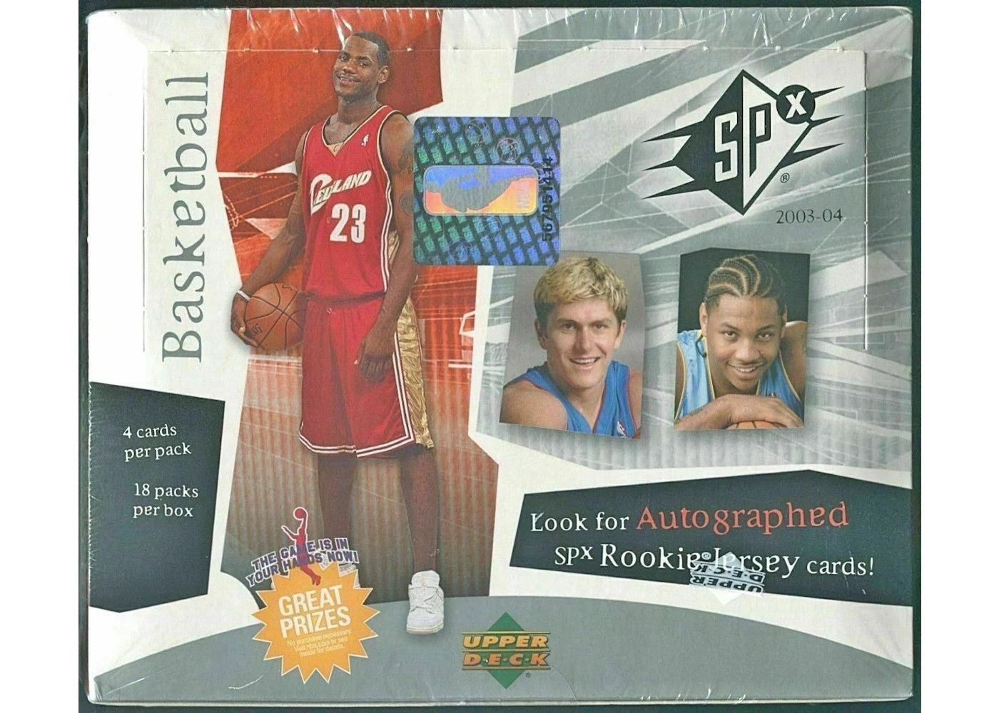 2003-04 Upper Deck SPX Basketball Hobby Box