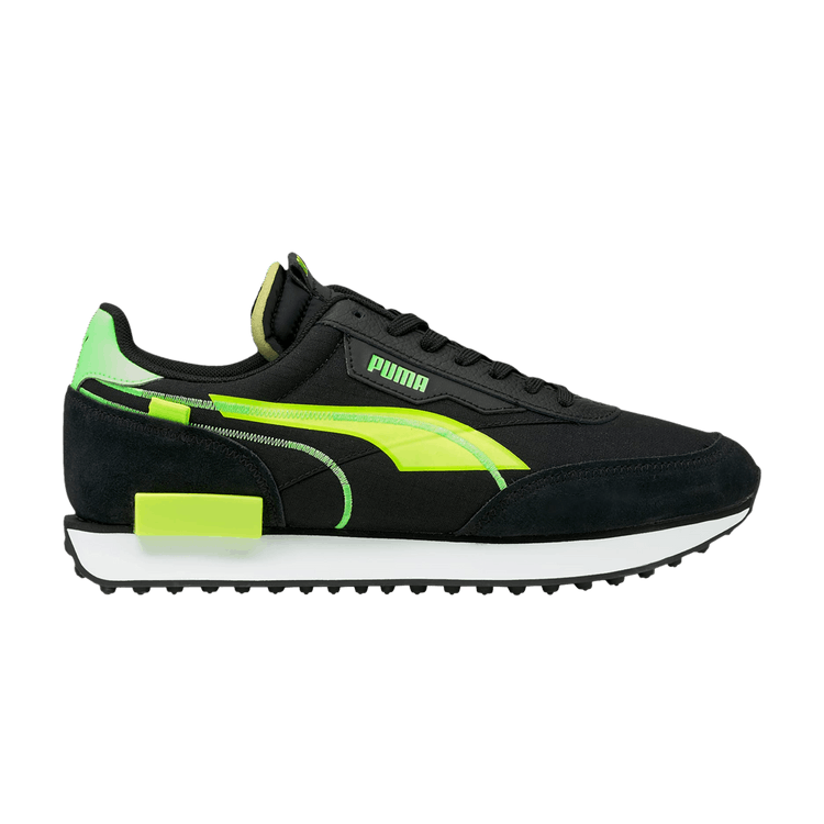 Puma Future Rider Twofold SD Black Yellow Alert