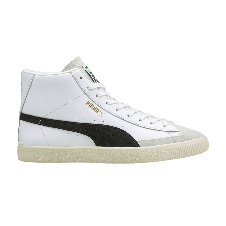 Puma Basket Vintage Mid White Black Team Gold