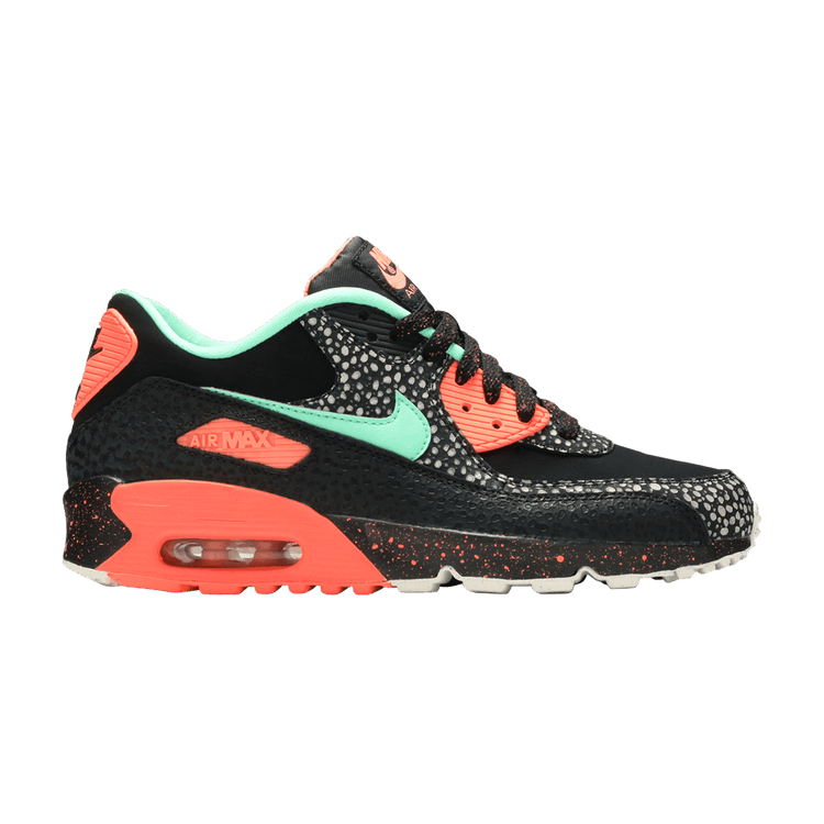 Nike Air Max 90 Safari Black Green Glow Crimson Pulse (GS)