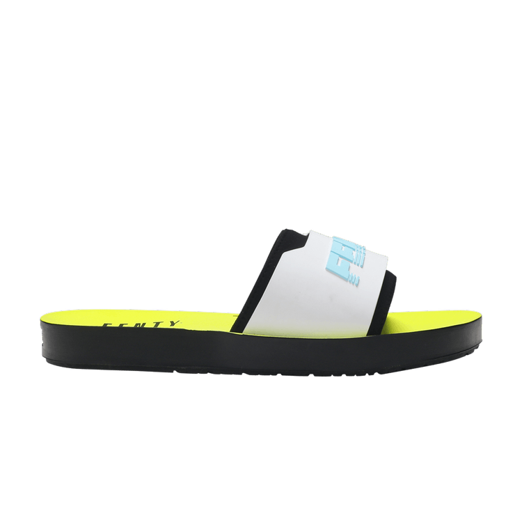 Puma Surf Slide Rihanna Fenty Black White Yellow (Women's)