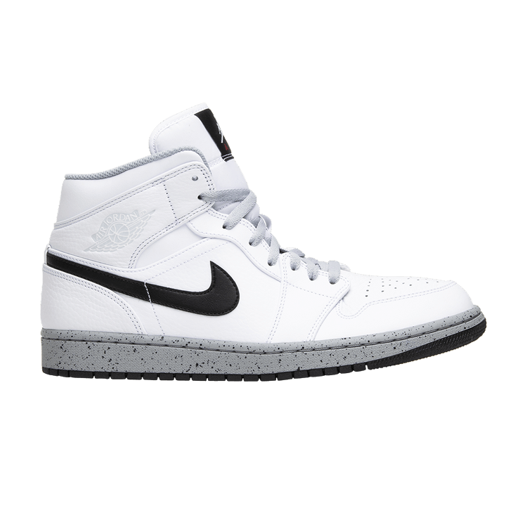 Jordan 1 Mid White Cement