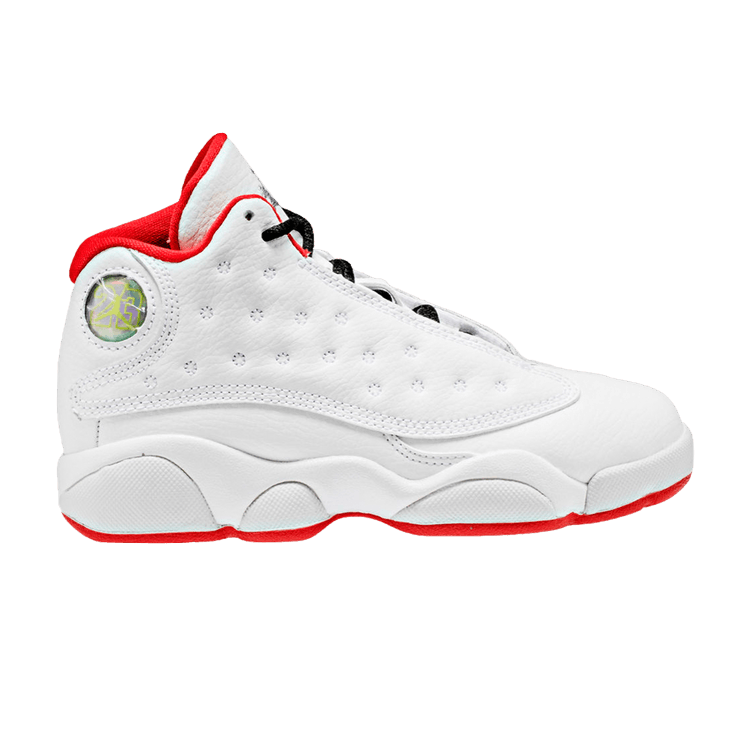 Jordan 13 Retro White University Red Black Metal Silver (PS)