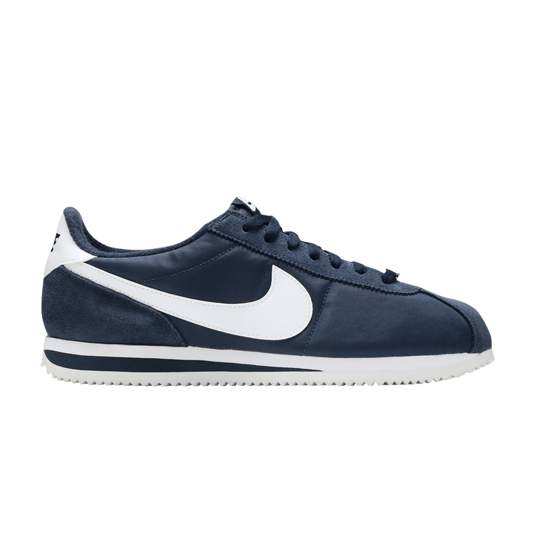 Nike Cortez Basic Nylon Obsidian White-Metallic Silver