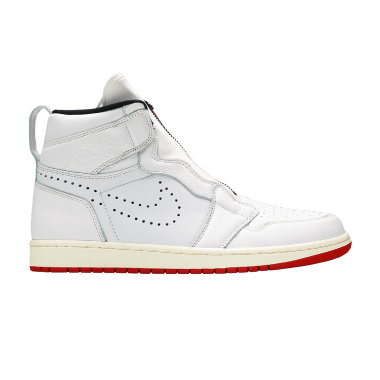 Jordan 1 Retro High Zip White University Red