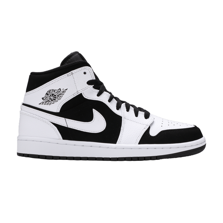 Jordan 1 Mid White Black