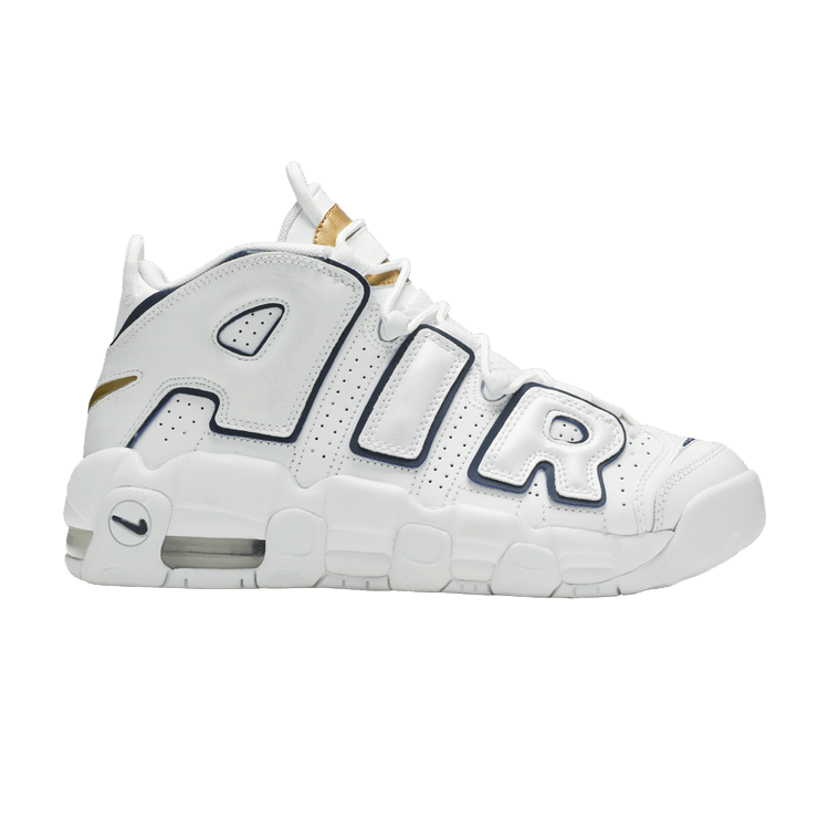 Nike Air More Uptempo White Midnight Navy (GS)