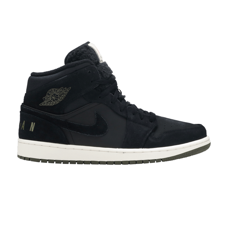 Jordan 1 Mid Black Olive Canvas