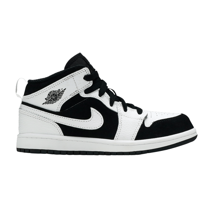 Jordan 1 Mid White Black (PS)