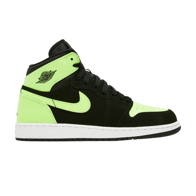 Jordan 1 Retro High Black Ghost Green (GS)