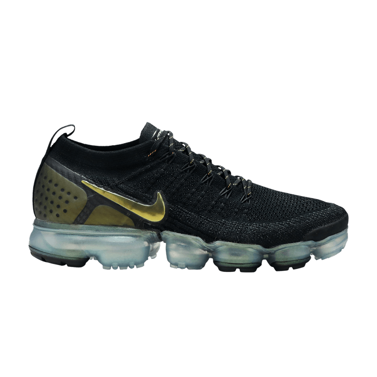 Nike Air VaporMax Flyknit 2 Black Metallic Silver Multi-Color