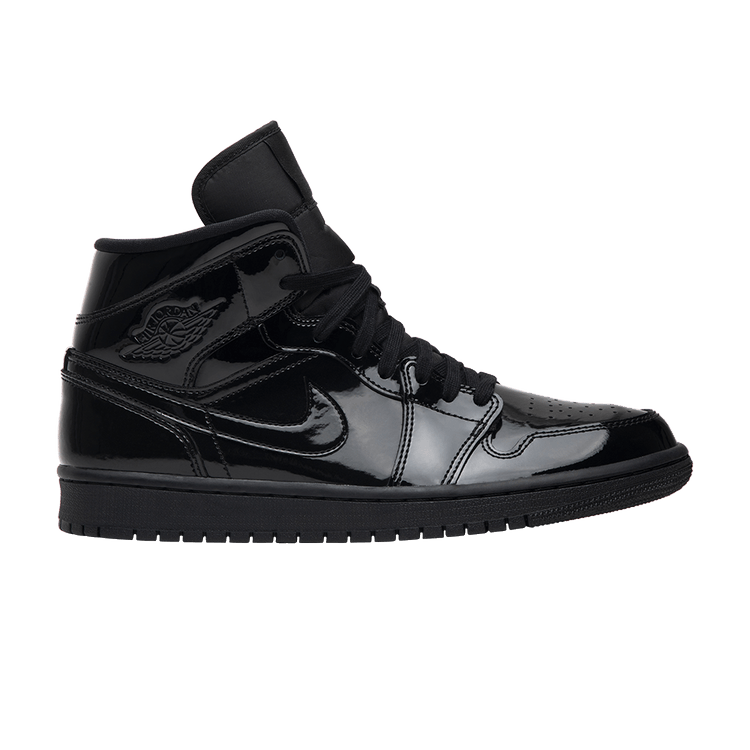 Jordan 1 Mid SE Triple Black Patent (Women's)