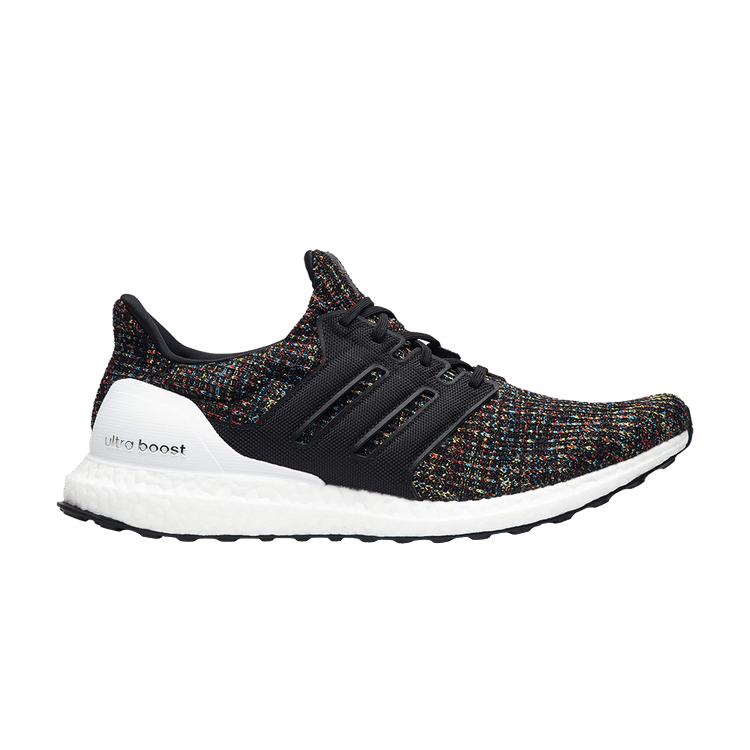 adidas Ultra Boost 4.0 Black Multi-Color White Heel Cage