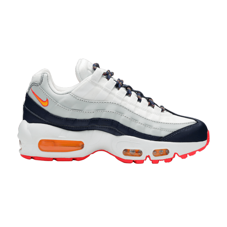 Nike Air Max 95 Midnight Navy Pure Platinum Laser Orange (Women's)