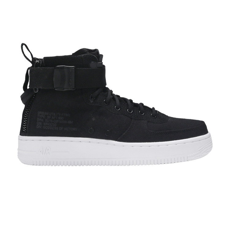 Nike SF Air Force 1 Mid Black Anthracite White (GS)