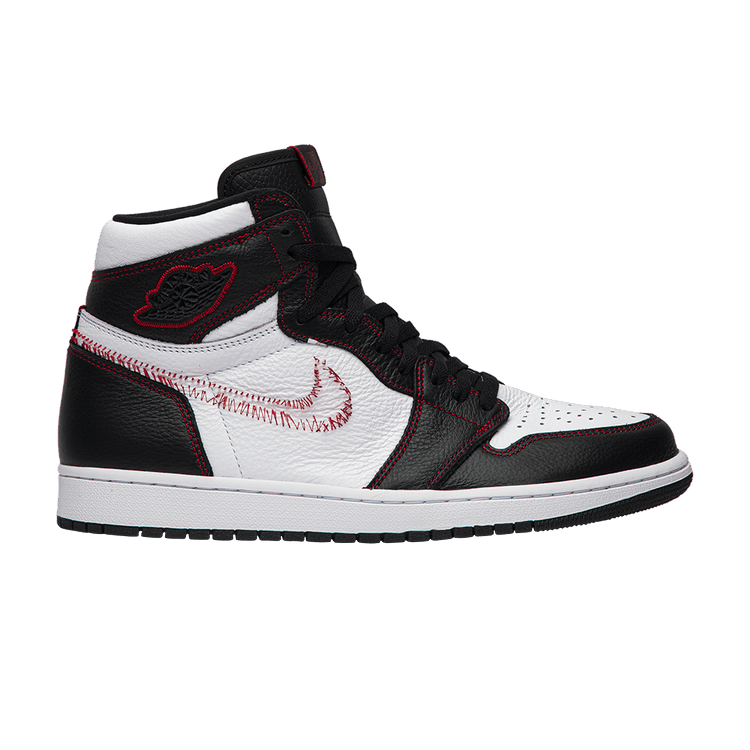 Jordan 1 Retro High Defiant White Black Gym Red