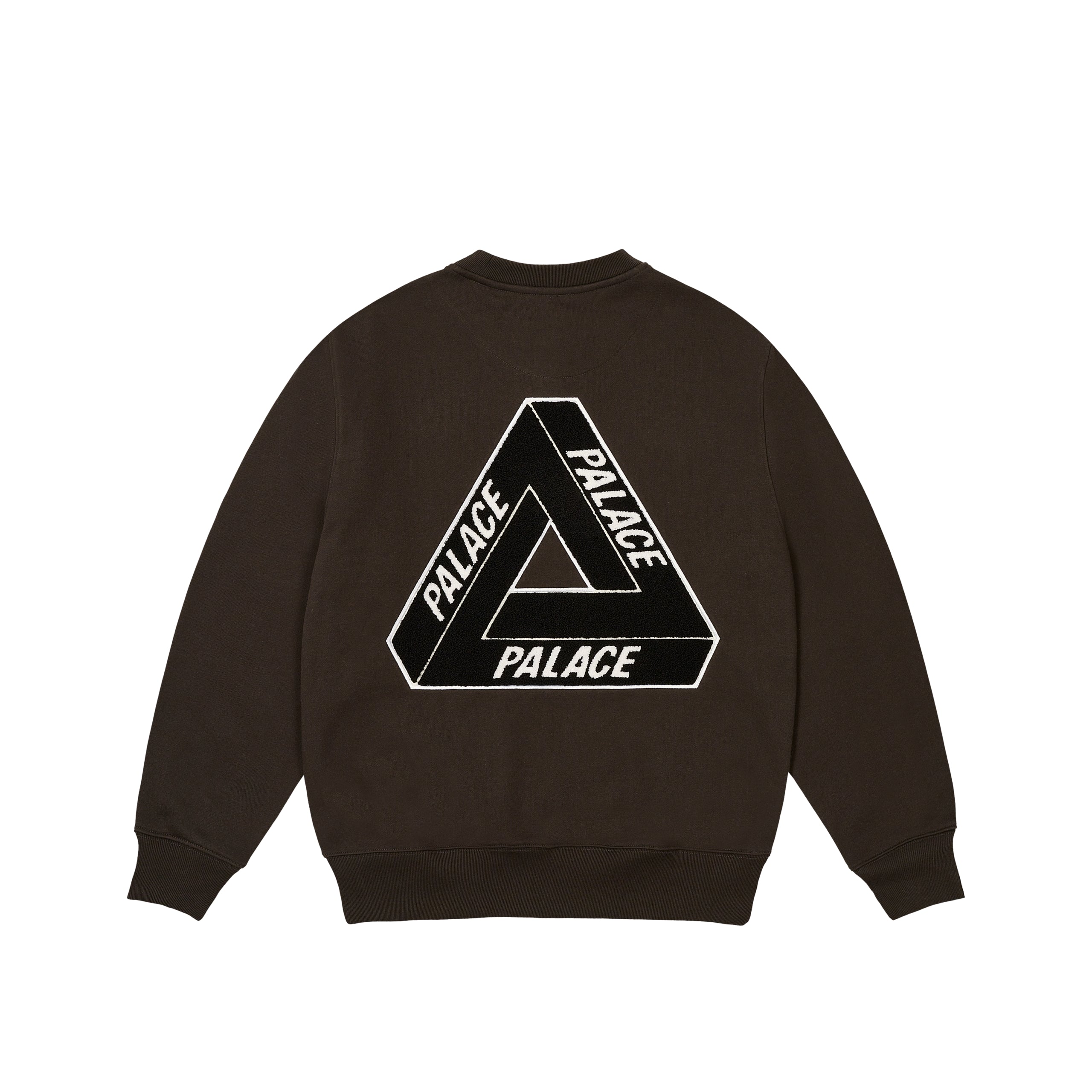 Palace Chenille Tri-ferg Crew Black