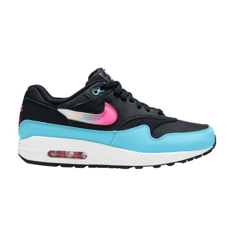 Nike Air Max 1 Jelly Swoosh Black Fuchsia Blue Fury