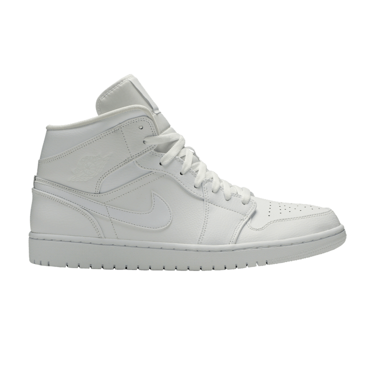 Jordan 1 Mid Triple White (2019)