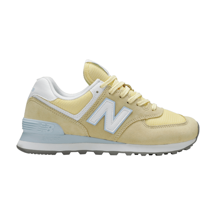 New Balance 574 B Yellow Blue (Women's)