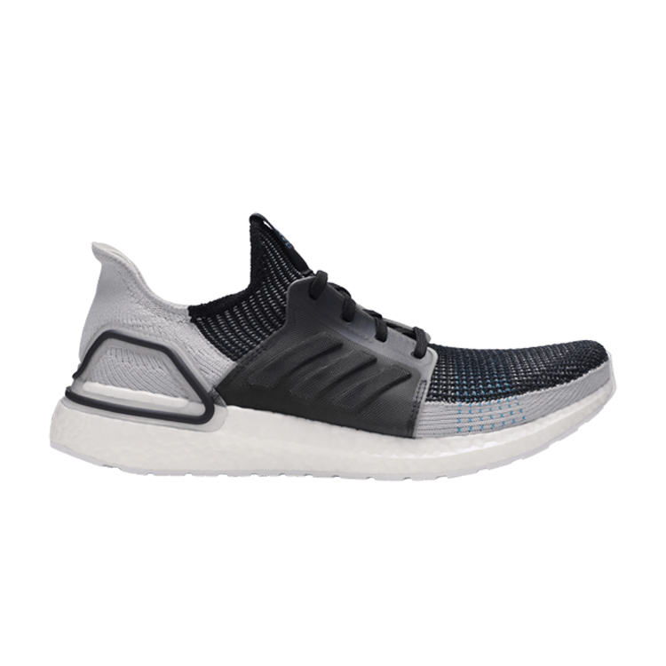 adidas Ultra Boost 19 Core Black Grey Six Shock Cyan