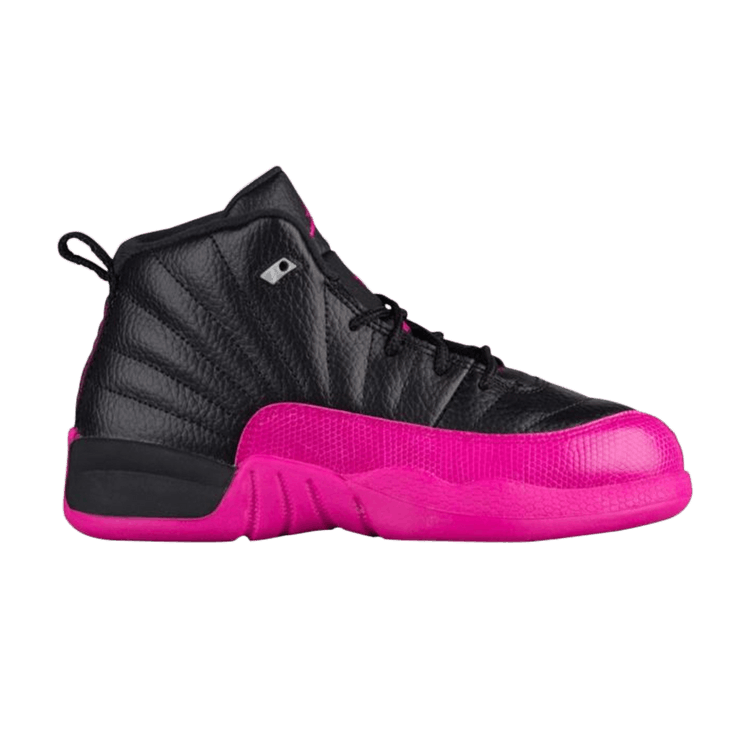 Jordan 12 Retro Black Metallic Silver Deadly Pink (PS)