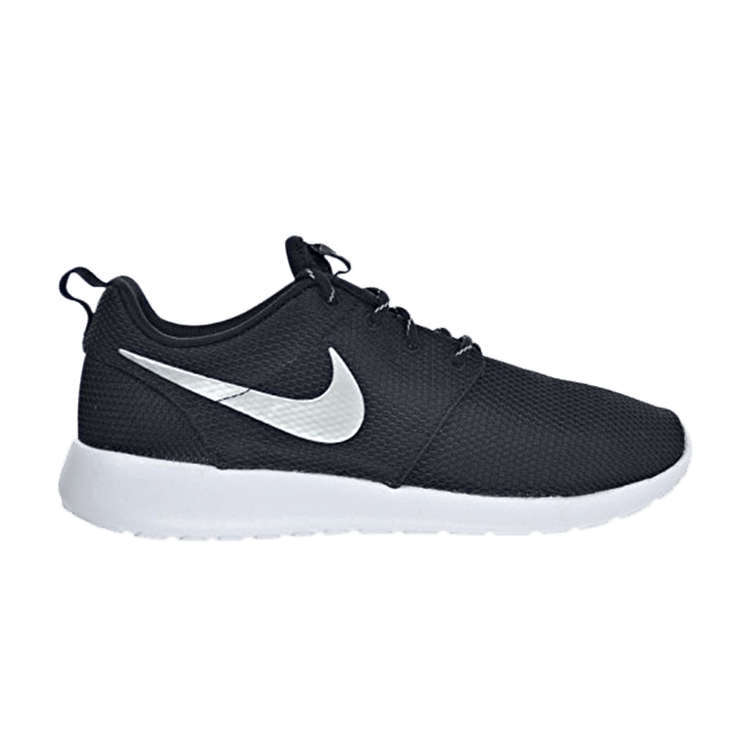 Nike Roshe One Black/Metallic Platinum-White (Women's)