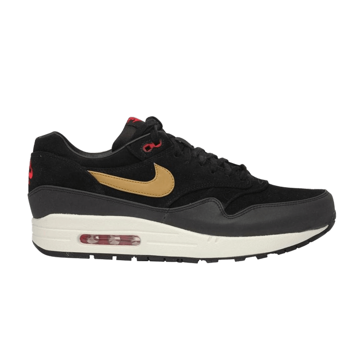 Nike Air Max 1 Gold Hyper Red