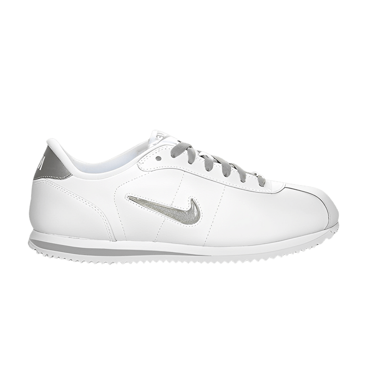 Nike Cortez Leather TPU Swoosh White Silver